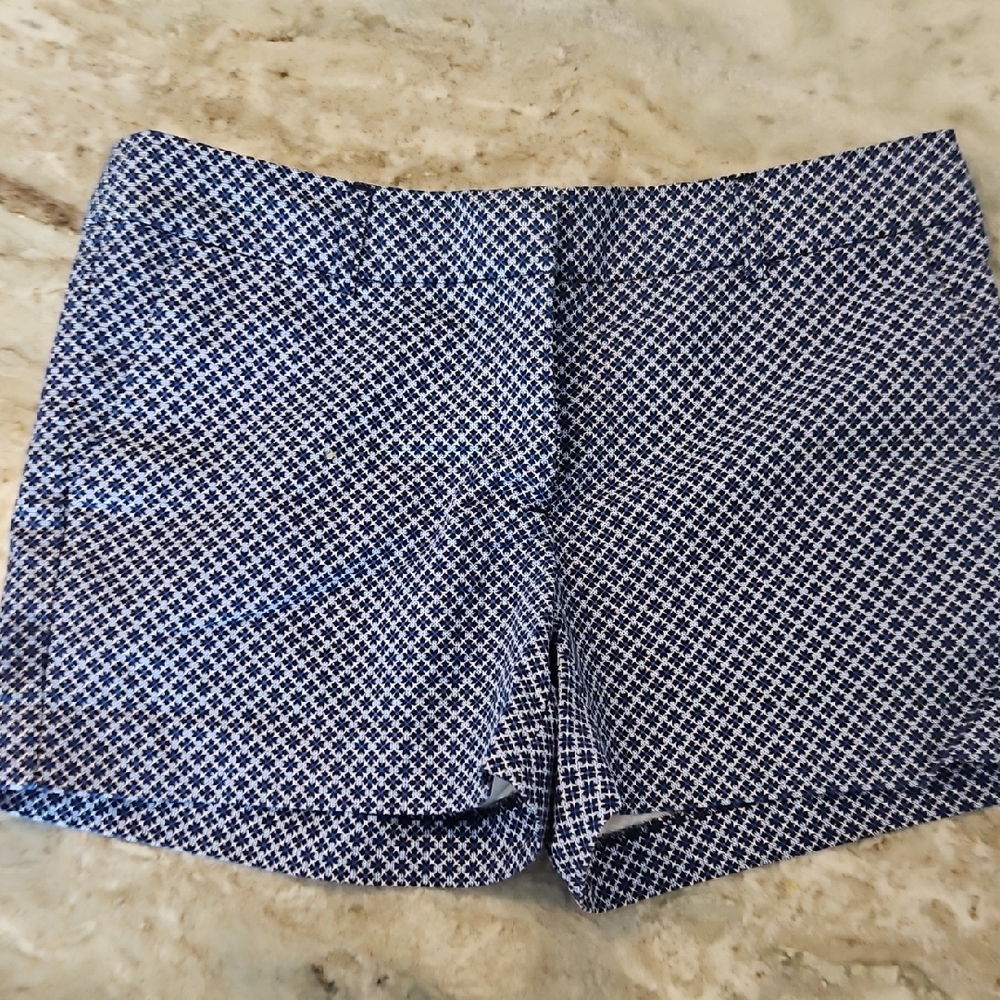 Like New Womem's Blue Patterned Shorts‎ By Cynthia Rowley